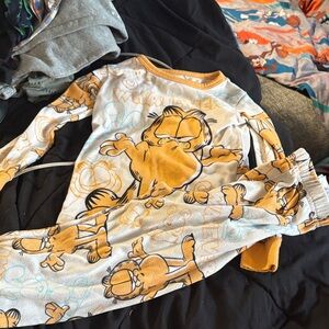 Garfield Kids Pajamas - Orange and White